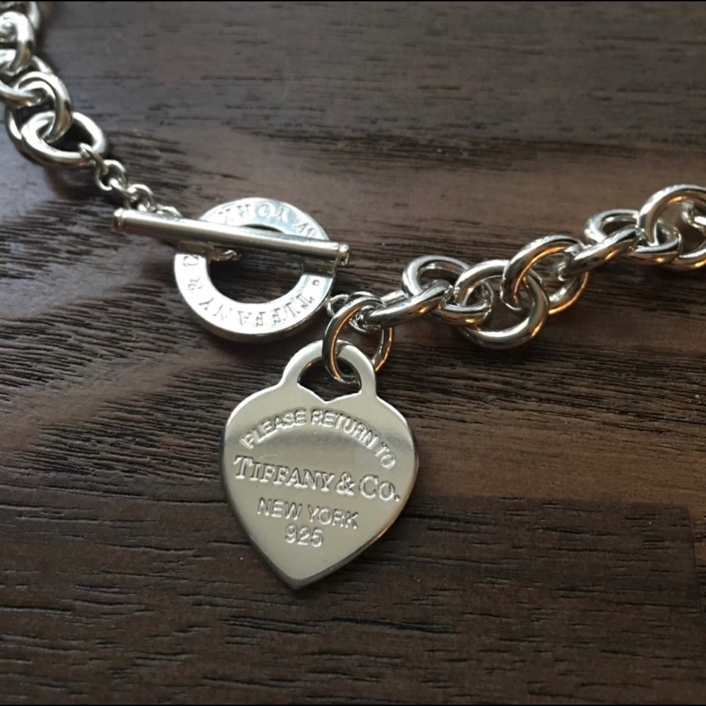 Tiffany & co.  Heart Tag Toggle Necklace